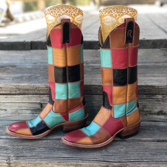 Rod Patrick Patchwork Boots - Picture 2 of 6